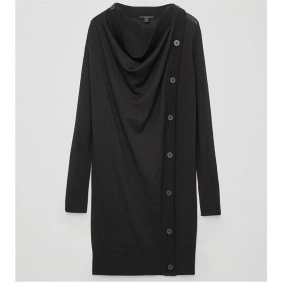 COS Draped Wool Dress Size Small - Picture 2 of 8
